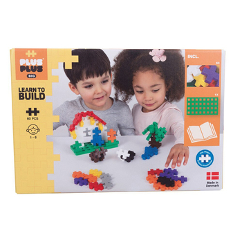 60pc Plus Plus Big Learn to Build 3D Puzzle Building Toy 12m+