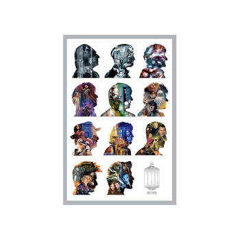 Doctor Who Silhouette Poster Room Wall Decor 91x61cm