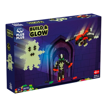 360pc Plus-Plus Build & Glow Glow in the Dark Kids Building Toy 5y+