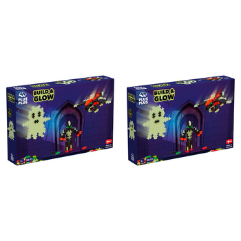 2x 360pc Plus-Plus Build & Glow Glow in the Dark Kids Building Toy 5y+