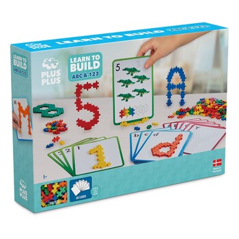 Plus Plus Learn To Build ABC & 123 Kids/Toddler Toy 5y+
