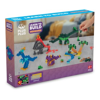 Plus Plus Learn To Build Dinosaurs Kids/Toddler Toy 5y+