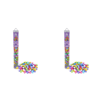 2x 100pc Plus Plus Pastel Mix Kids 3D Puzzle Building  Toy 5y+