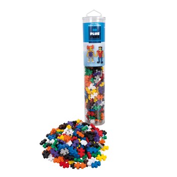 240pc Plus-Plus Basic Mix Tube 2D Building Puzzle Toy 5y+