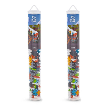 2PK 100pc Plus-Plus Tube Truck Build Puzzle Kids/Toddler Toy 5y+