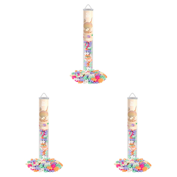 3x 100pc Plus Plus 3.5x28cm Pearl Mix Building Toy 5y+