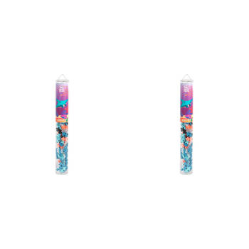 2x 100pc Plus-Plus Manta Ray Tube Building Blocks Toys Kids 5y+