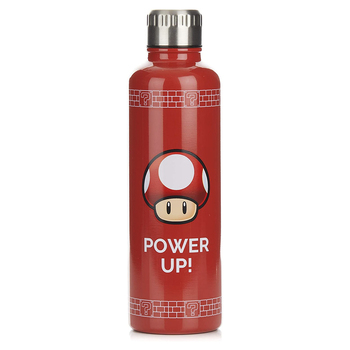 Paladone Super Mario Power Up Toad 500ml Metal Water Bottle Hot/Cold