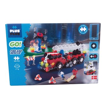500pc Plus-Plus Go Fire & Rescue Kids Learning Toy 5y+