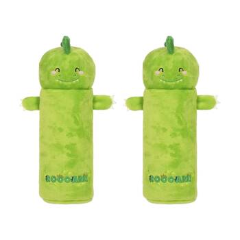 2PK Legami Plush Pencil Case Dino Theme Super Soft w/Zip Kids Stationery 3y+