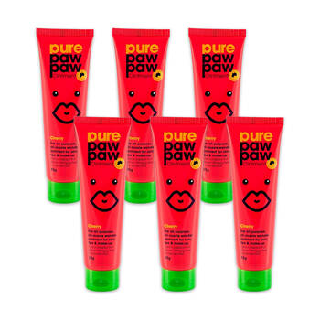 6PK Pure Paw Paw Ointment 25g Skin Ointment Lip Balm - Cherry