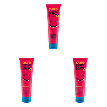 3PK Pure Paw Paw Ointment 25g Skin Ointment Lip Balm - Strawberry