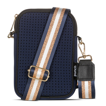 Punch Neoprene Mobile Women's Travel Handbag Navy