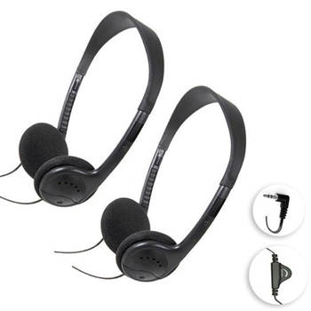 2pc Sansai Basic Stereo Headphones