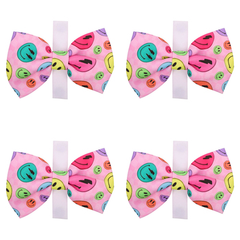 4PK Eco-Pup Themed Dog/Pet Dress Up Costume Bow Tie Smiley 