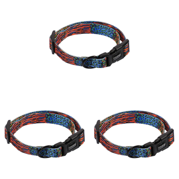 3PK Eco-Pup Dog Collar Small Wild Pattern Pet Dress Up