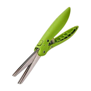Prepara 3-Blade Kitchen Herb Shears Choppper Stripper Scissors 21.34cm Green
