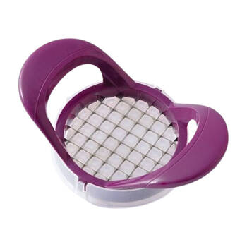 Prepara Stainless Steel Onion Sharp Chopper Dicer Cuber 16.51cm Purple