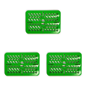 3PK Prepara Raiser For 3.4L LatchLok Food Storage Container 25.1cm Green