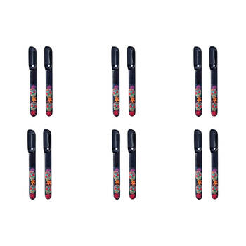 6x 2pc Prepara Melamine Tortilla Taco Serving Spoon Set Day of the Dead Ed 18cm