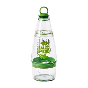 Prepara Salad Pod Dressing Sauce Shaker Mixer Bottle 355ml Green