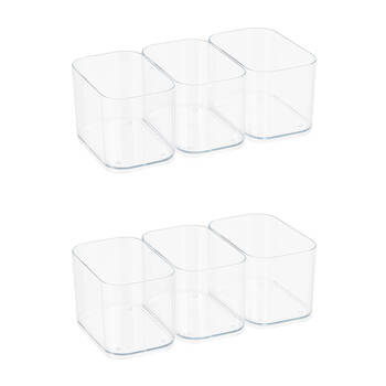 2x 3pc Prepara Dividers For 1L/1.5L/2.2L LatchLok Click Food Container 10.27cm