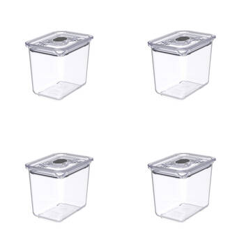 4PK Prepara LatchLok Click 900ml Rectangular Airtight Food Container 19.3cm