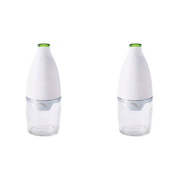 2PK Prepara Gourmet Cruet Cooking Oil Bottle Dispenser Non Drip Spout 148ml White