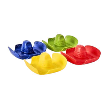 4pc Prepara Double Sombrero Taco Holder Party Serving Tray Set 12cm