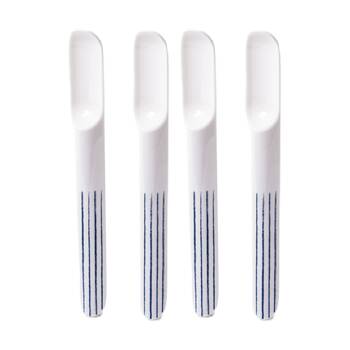 2x 2pc Prepara Taco Spoon Coastal Stripe Kitchenware Melamine - White/Blue