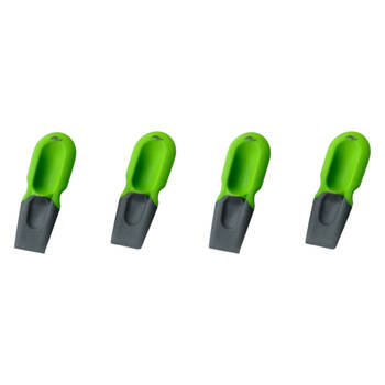 2x 2pc Prepara Handy Thumb Pan Scraper Food Residue Remover Cleaner 9.3cm Green