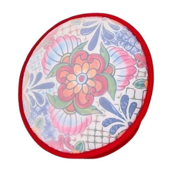 Prepara Insulated Taco Party Tortilla Warmer Pouch Round 22cm Red