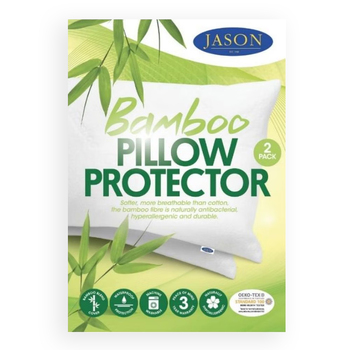 2PK Jason Blend Waterproof Pillow Protector - White