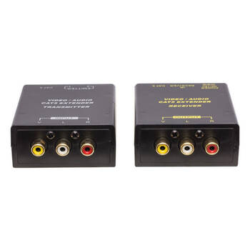 Composite Rca Video/Audio Cat5 Extender with IR Extender Kit