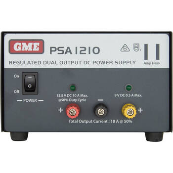 GME Regulated Dual Output DC 13.8V 11 Amp Peak Power Supply