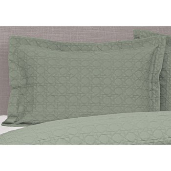 2PK Jason Commercial Villa Matelasse Pillow Sham 48x73cm Sage