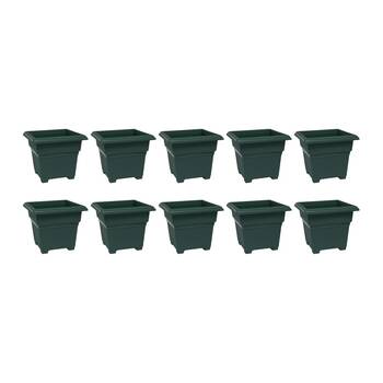 10PK Homeleisure Patio Tub 180mm Green Outdoor Garden 