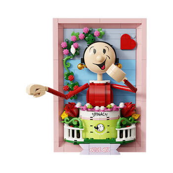 348pc Popeye Olive 3D Portrait Buildable 21cm Action Figure Set