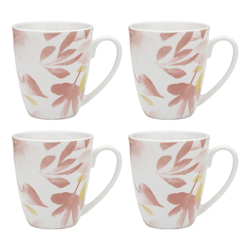 4pc Porto Botany Floral Mugs/Drinking Cups Set 280ml