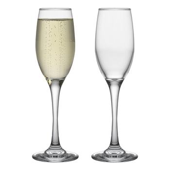 6pc Porto Harvest 180ml/21.5cm Stemmed Champagne Flute Glass - Clear