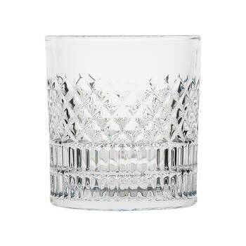 6pc Porto Addison Soda Lime Glass Tumblers Drinkware Set 280ml Clear
