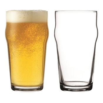 6pc Porto Gala 520ml Beer Glass Drinkware Set - Clear