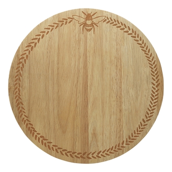 Porto Lefromage 30cm Wooden Round Cheese Board - Natural