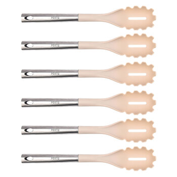 6PK Porto Zest Stainless Steel/Nylon 40cm Spaghetti Server Kitchen Utensil
