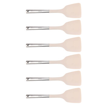 6PK Porto Zest Stainless Steel/Nylon 34cm Turner Cooking Utensil