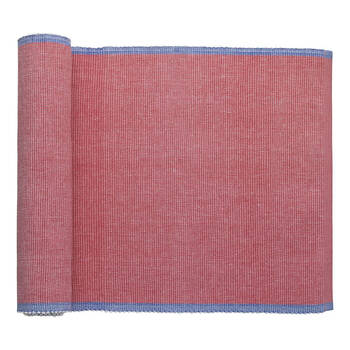 Porto Lola Polycotton Ribbed Table Runner 33x180cm Fuchsia