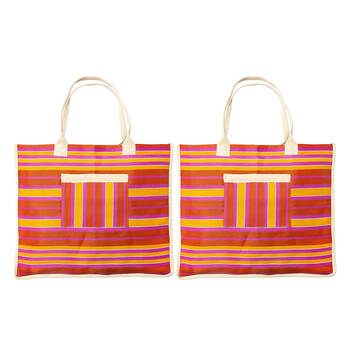 2PK Porto Sol Tote Outdoor Travel Beach Bag 47x40cm - Sunset