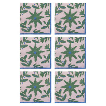 6x 20pc Porto Fiesta Paper Napkin Dinner Party Serviette Cali