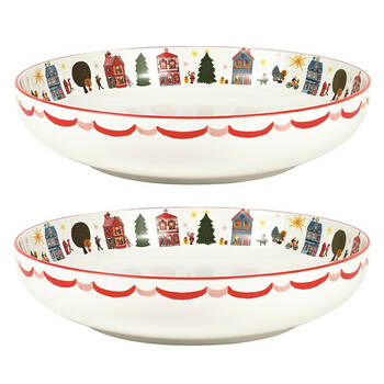 2PK Porto Night Before Porcelain Dish Serving Bowl 32cm - Avenue