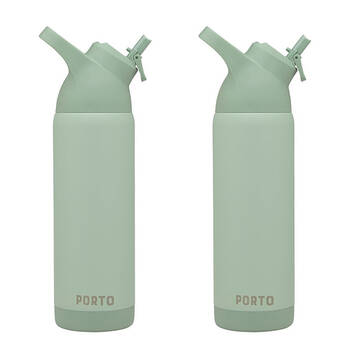 2PK Porto Atlas Vacuumed Insulated Water Bottle 700ml Mint